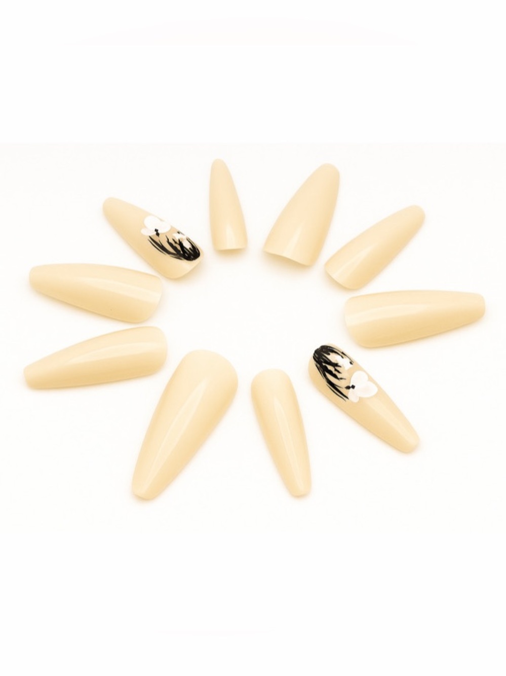 Vanilla Blossom: Press-On Nails